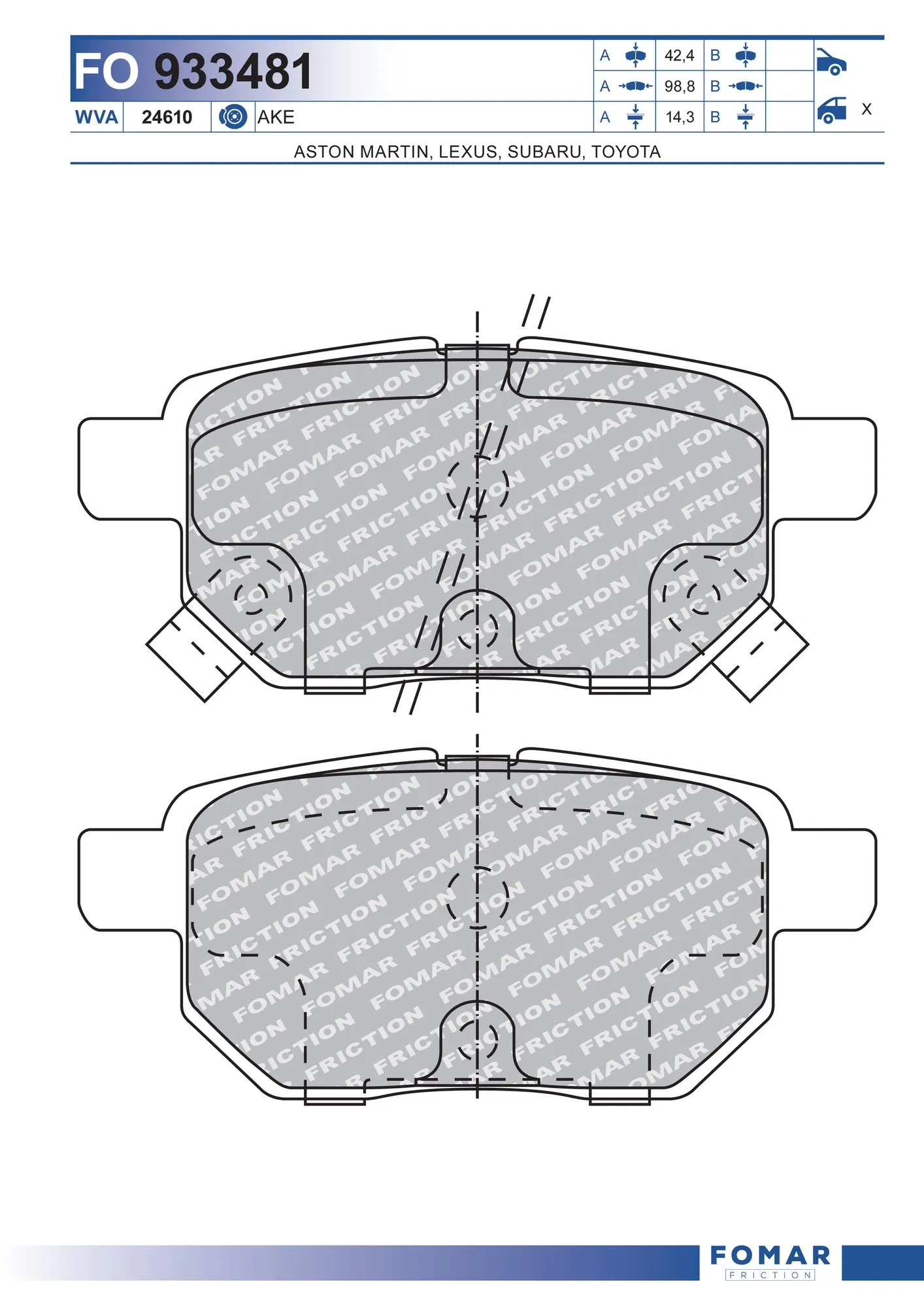Brake Pad Set, disc brake